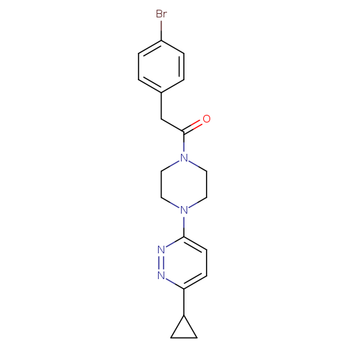 2-(4-bromophenyl)-1-[4-(6-cyclopropylpyridazin-3-yl)piperazin-1-yl]ethan-1-one