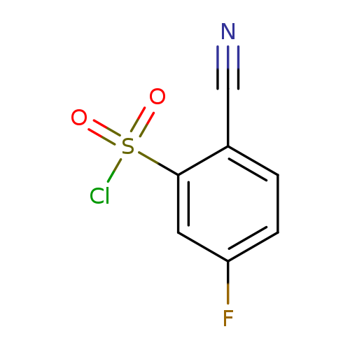 2-Cyano-5-fluorobenzene-1-sulfonyl chloride
