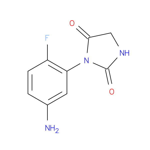 3-(5-amino-2-fluorophenyl)imidazolidine-2,4-dione