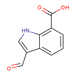 1H-Indole-7-carboxylic acid, 3-formyl-