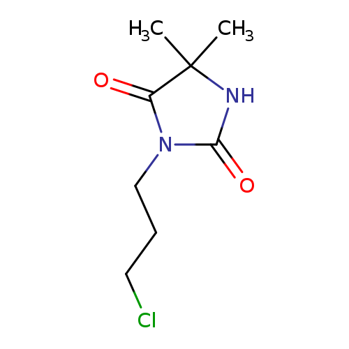 3-(3-chloropropyl)-5,5-dimethylimidazolidine-2,4-dione