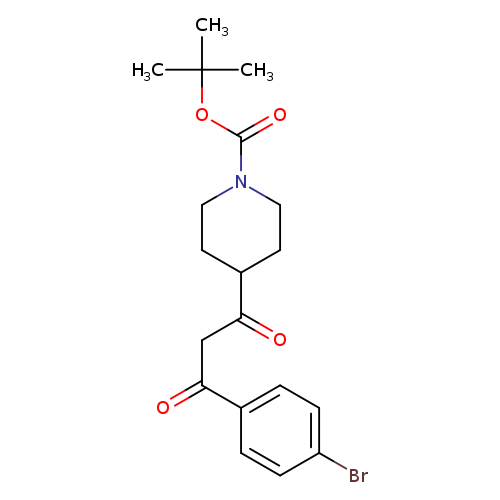1-Piperidinecarboxylic acid, 4-[3-(4-bromophenyl)-1,3-dioxopropyl]-, 1,1-dimethylethyl ester