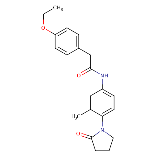 2-(4-ethoxyphenyl)-N-[3-methyl-4-(2-oxopyrrolidin-1-yl)phenyl]acetamide