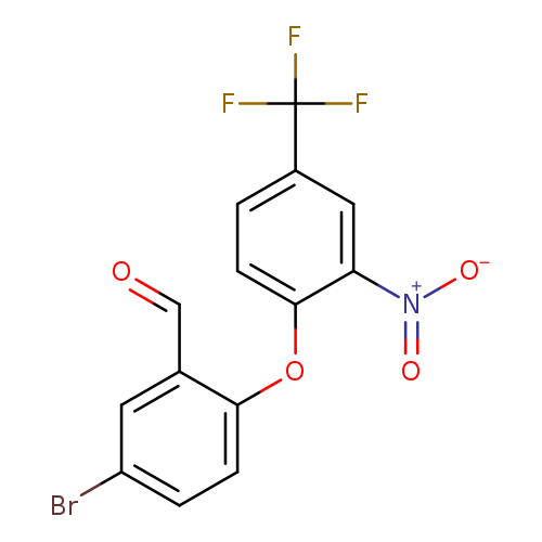 5-bromo-2-[2-nitro-4-(trifluoromethyl)phenoxy]benzaldehyde