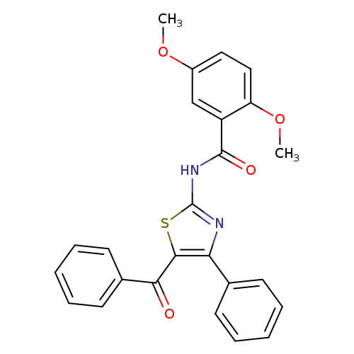 N-(5-benzoyl-4-phenyl-1,3-thiazol-2-yl)-2,5-dimethoxybenzamide