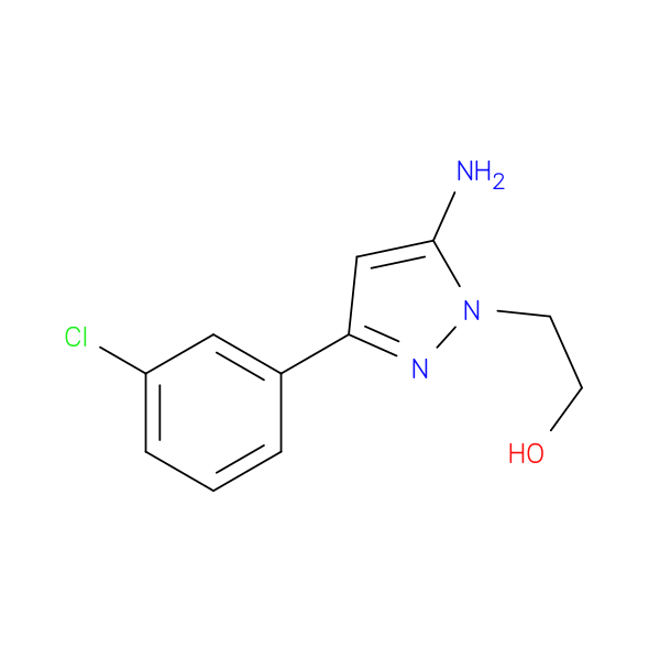 2-[5-amino-3-(3-chlorophenyl)-1H-pyrazol-1-yl]ethan-1-ol