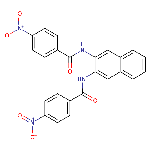 4-nitro-N-[3-(4-nitrobenzamido)naphthalen-2-yl]benzamide