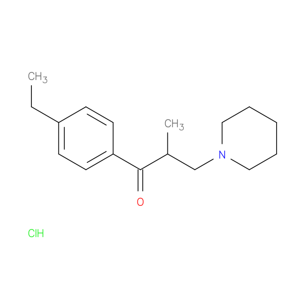 1-Propanone,1-(4-ethylphenyl)-2-methyl-3-(1-piperidinyl)-, hydrochloride (1:1)