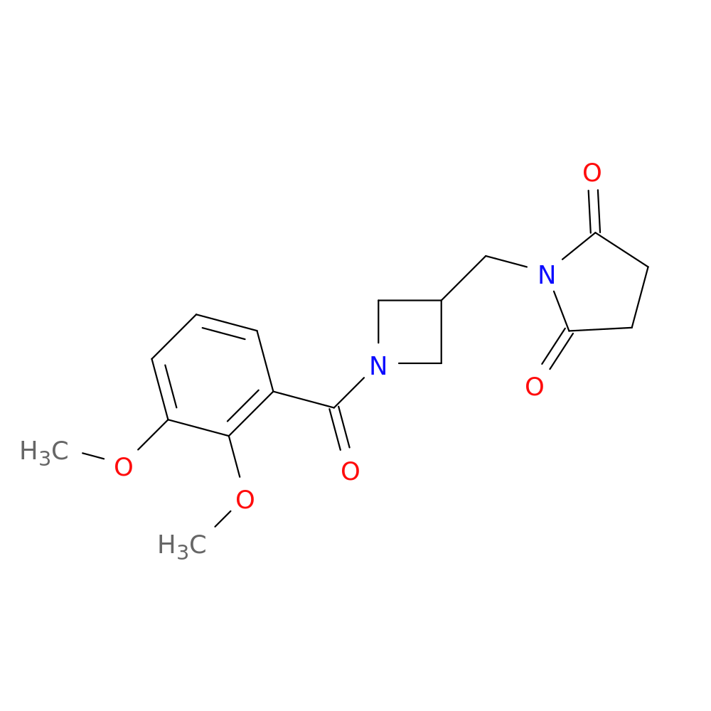 1-{[1-(2,3-dimethoxybenzoyl)azetidin-3-yl]methyl}pyrrolidine-2,5-dione