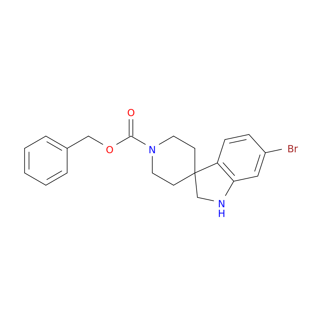 BENZYL 6-BROMOSPIRO[INDOLINE-3,4'-PIPERIDINE]-1'-CARBOXYLATE