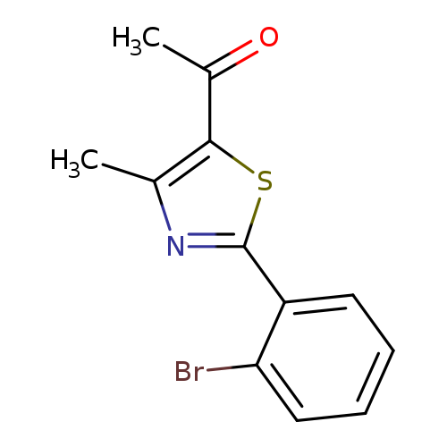 1-[2-(2-bromophenyl)-4-methyl-1,3-thiazol-5-yl]ethan-1-one