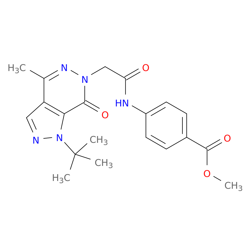 methyl 4-(2-{1-tert-butyl-4-methyl-7-oxo-1H,6H,7H-pyrazolo[3,4-d]pyridazin-6-yl}acetamido)benzoate