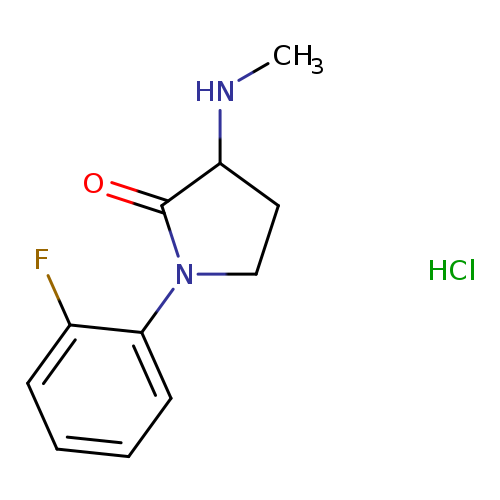 1-(2-fluorophenyl)-3-(methylamino)pyrrolidin-2-one hydrochloride