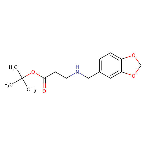 tert-butyl 3-{[(2H-1,3-benzodioxol-5-yl)methyl]amino}propanoate