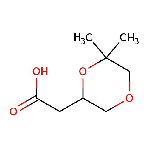 2-(6,6-dimethyl-1,4-dioxan-2-yl)acetic acid