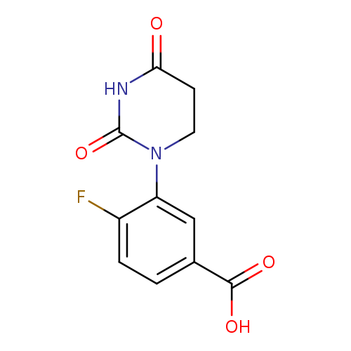 3-(2,4-dioxo-1,3-diazinan-1-yl)-4-fluorobenzoic acid