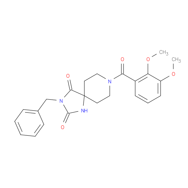 3-benzyl-8-(2,3-dimethoxybenzoyl)-1,3,8-triazaspiro[4.5]decane-2,4-dione