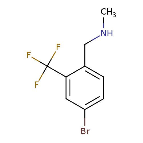 {[4-Bromo-2-(trifluoromethyl)phenyl]methyl}(methyl)amine
