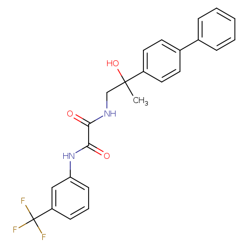 N'-(2-{[1,1'-biphenyl]-4-yl}-2-hydroxypropyl)-N-[3-(trifluoromethyl)phenyl]ethanediamide