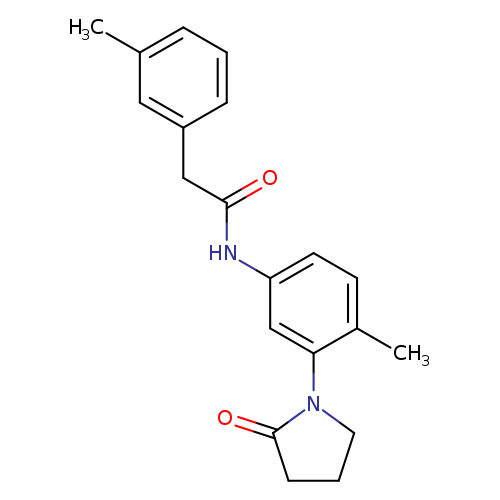 N-[4-methyl-3-(2-oxopyrrolidin-1-yl)phenyl]-2-(3-methylphenyl)acetamide