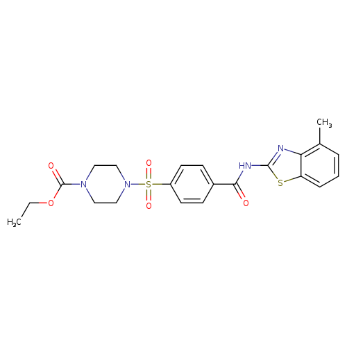 ethyl 4-{4-[(4-methyl-1,3-benzothiazol-2-yl)carbamoyl]benzenesulfonyl}piperazine-1-carboxylate