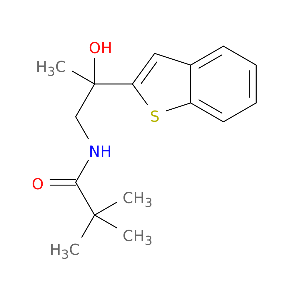 N-[2-(1-benzothiophen-2-yl)-2-hydroxypropyl]-2,2-dimethylpropanamide