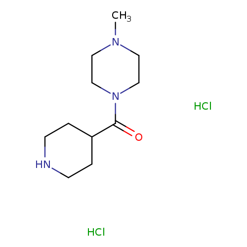 Methanone, (4-methyl-1-piperazinyl)-4-piperidinyl-, hydrochloride (1:2)
