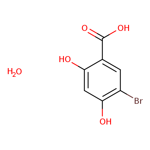 Benzoic acid, 5-bromo-2,4-dihydroxy-, hydrate (1:1)