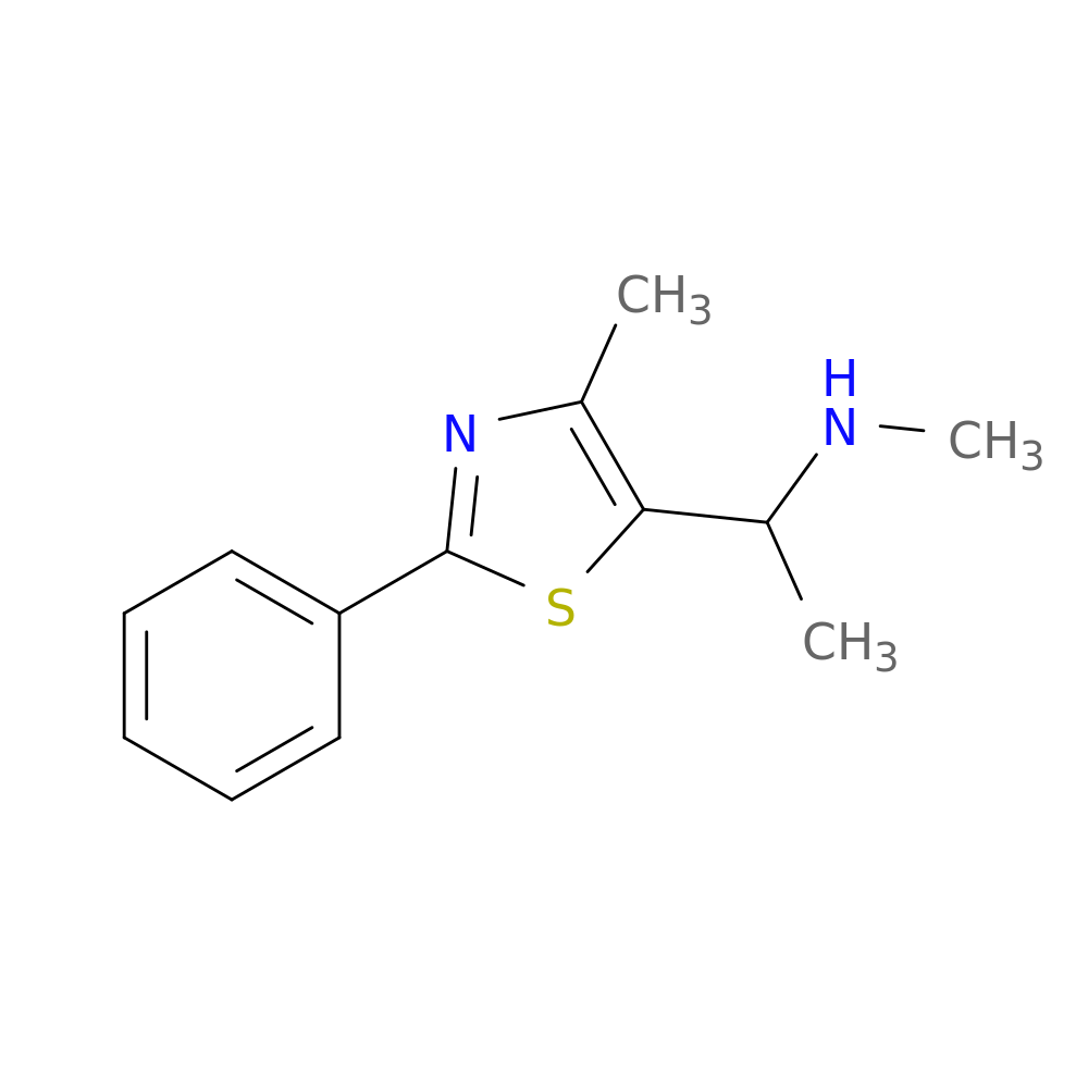 methyl[1-(4-methyl-2-phenyl-1,3-thiazol-5-yl)ethyl]amine