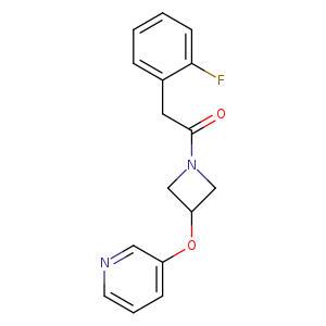 2-(2-fluorophenyl)-1-[3-(pyridin-3-yloxy)azetidin-1-yl]ethan-1-one