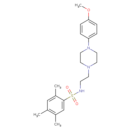 N-{2-[4-(4-methoxyphenyl)piperazin-1-yl]ethyl}-2,4,5-trimethylbenzene-1-sulfonamide
