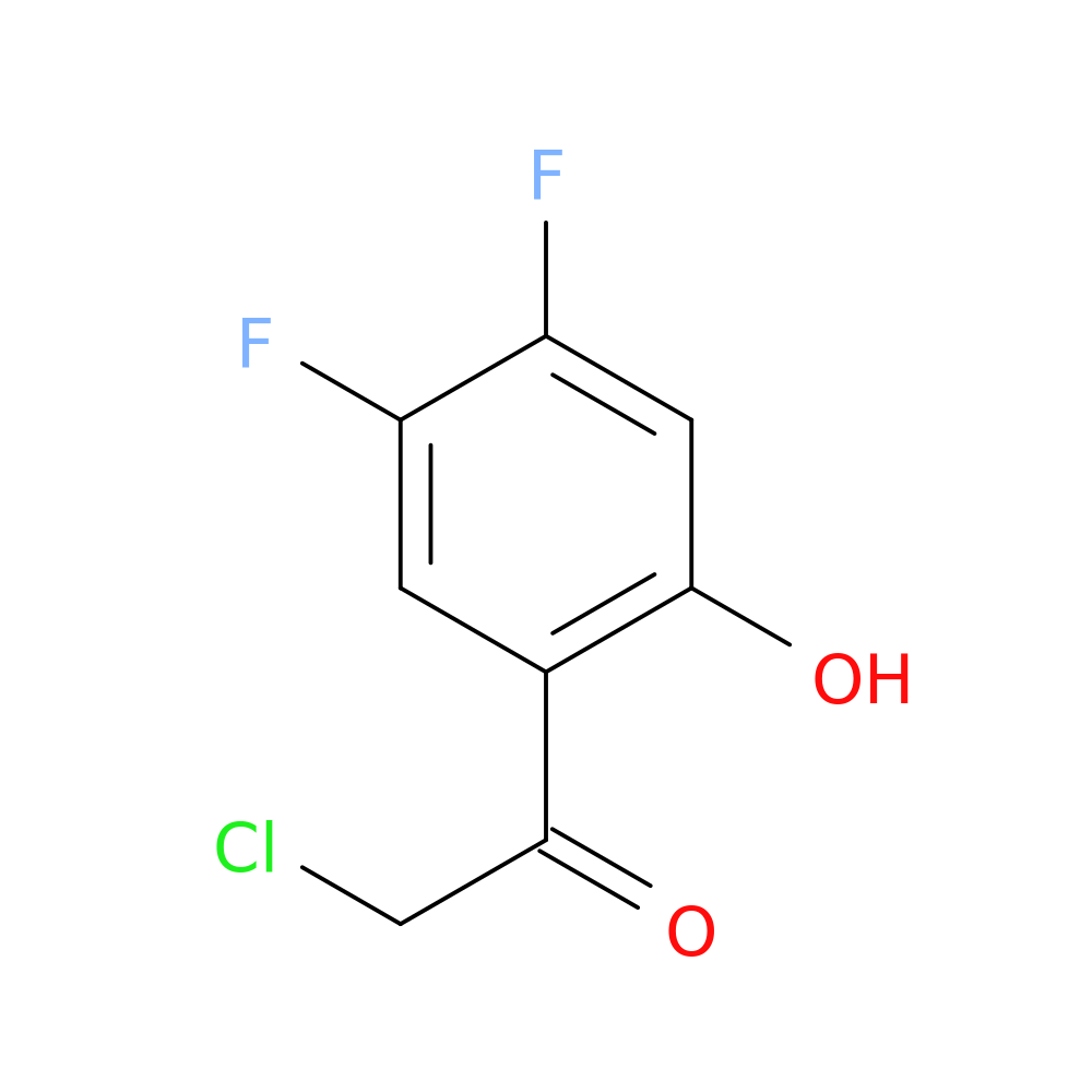 2-chloro-1-(4,5-difluoro-2-hydroxyphenyl)ethan-1-one