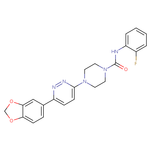 4-[6-(2H-1,3-benzodioxol-5-yl)pyridazin-3-yl]-N-(2-fluorophenyl)piperazine-1-carboxamide