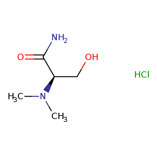 (2R)-2-(dimethylamino)-3-hydroxypropanamide hydrochloride