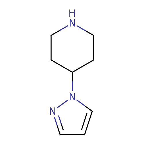 Piperidine, 4-(1H-pyrazol-1-yl)- (9CI)