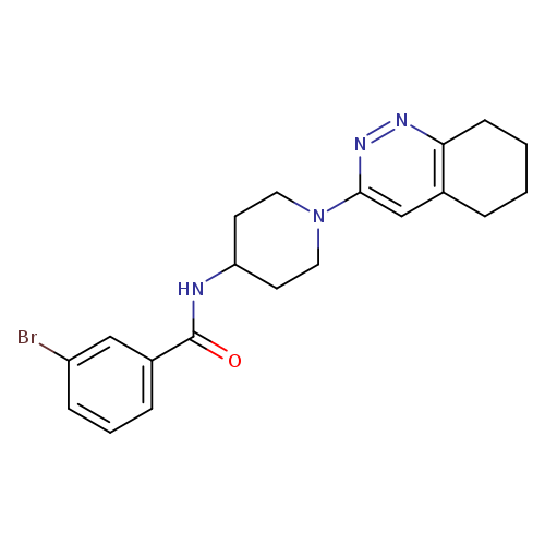 3-bromo-N-[1-(5,6,7,8-tetrahydrocinnolin-3-yl)piperidin-4-yl]benzamide