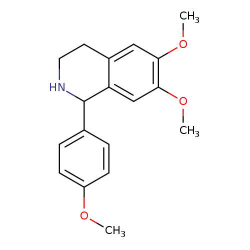 6,7-Dimethoxy-1-(4-methoxyphenyl)-1,2,3,4-tetrahydroisoquinoline