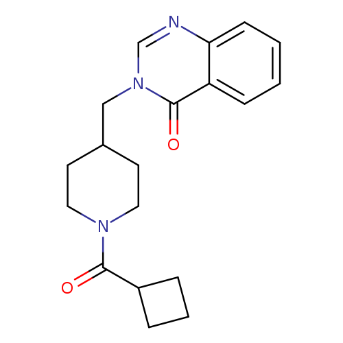 3-[(1-cyclobutanecarbonylpiperidin-4-yl)methyl]-3,4-dihydroquinazolin-4-one