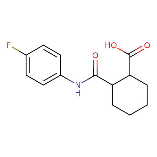 2-[(4-fluorophenyl)carbamoyl]cyclohexane-1-carboxylic acid