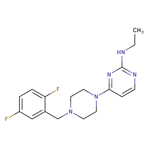 4-{4-[(2,5-difluorophenyl)methyl]piperazin-1-yl}-N-ethylpyrimidin-2-amine