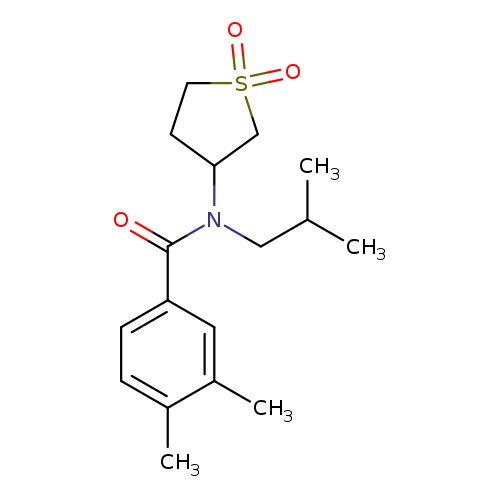 N-(1,1-dioxo-1lambda6-thiolan-3-yl)-3,4-dimethyl-N-(2-methylpropyl)benzamide
