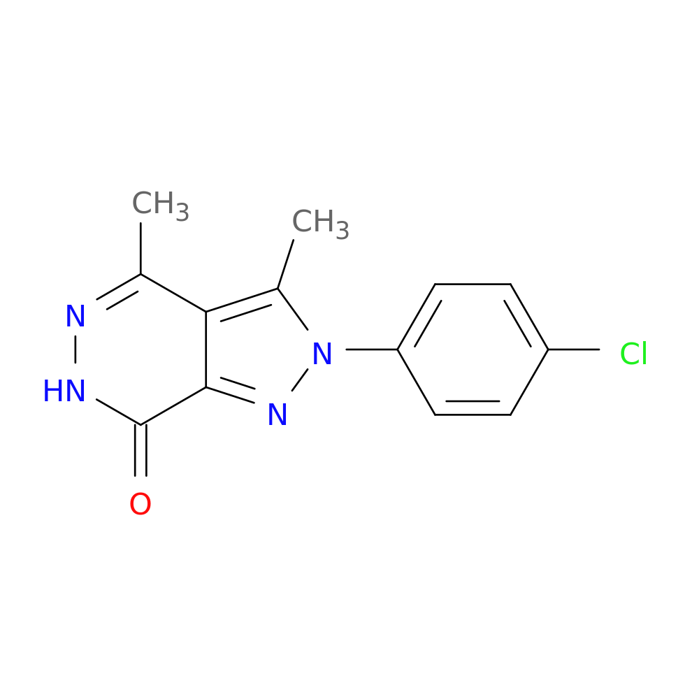 2-(4-chlorophenyl)-3,4-dimethyl-2,6-dihydro-7H-pyrazolo[3,4-d]pyridazin-7-one