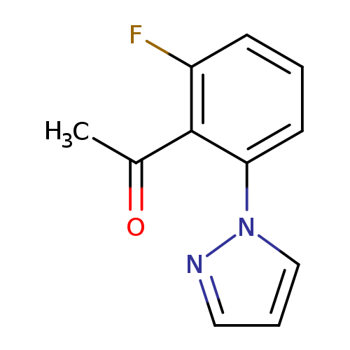 1-[2-fluoro-6-(1H-pyrazol-1-yl)phenyl]ethan-1-one