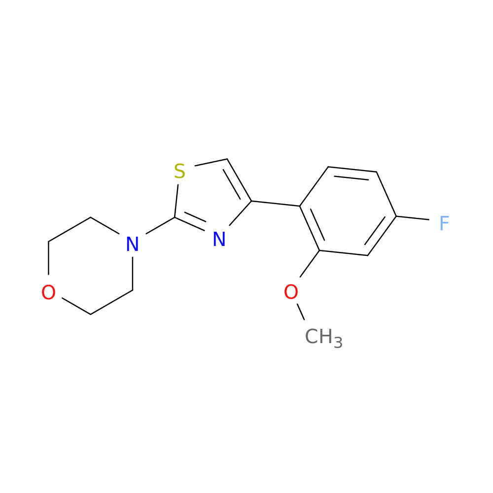 4-[4-(4-fluoro-2-methoxyphenyl)-1,3-thiazol-2-yl]morpholine