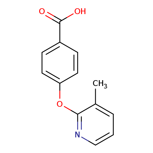 4-[(3-methylpyridin-2-yl)oxy]benzoic acid
