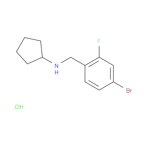 N-Cyclopentyl 4-bromo-2-fluorobenzylamine, HCl