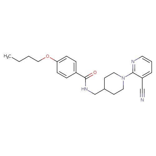 4-butoxy-N-{[1-(3-cyanopyridin-2-yl)piperidin-4-yl]methyl}benzamide