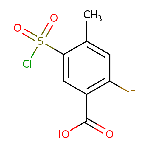 5-(chlorosulfonyl)-2-fluoro-4-methylbenzoic acid