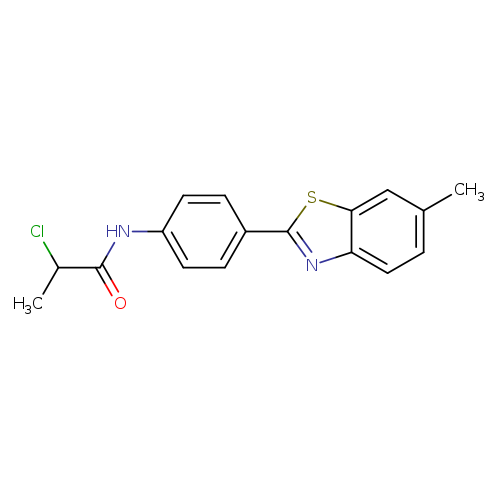 2-chloro-N-[4-(6-methyl-1,3-benzothiazol-2-yl)phenyl]propanamide