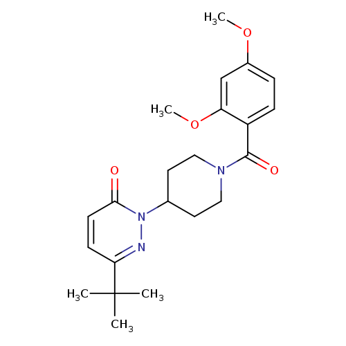 6-tert-butyl-2-[1-(2,4-dimethoxybenzoyl)piperidin-4-yl]-2,3-dihydropyridazin-3-one